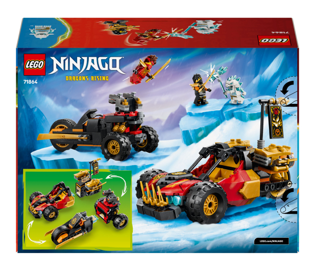 LEGO NINJAGO 71864 Wielofunkcyjne pojazdy Kaia i Cole’a - 1529845 - zdjęcie 9